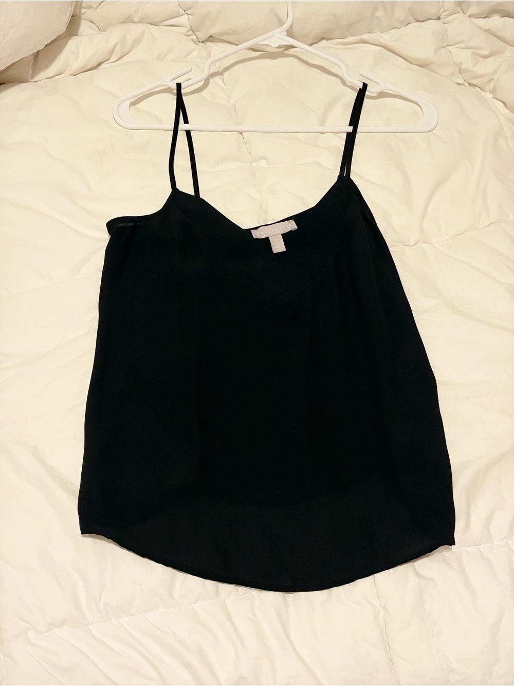 Chelsea28 Black Spaghetti-Strap Camisole